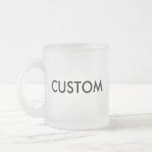 カスタムの曇らされたガラス10ozのマグ フロストグラスマグカップ (左)