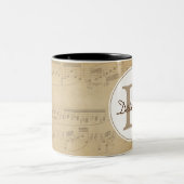 カスタムの最初の音楽はマグに注意します ツートーンマグカップ (中央)