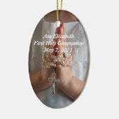 カスタムの最初聖餐のオーナメント セラミックオーナメント (左)