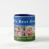 カスタムの最高のGrandpa Photo Collage Mag マグカップ (中央)