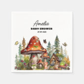 カスタムの木お洒落根の赤ちゃんシャワー スタンダードカクテルナプキン (正面)