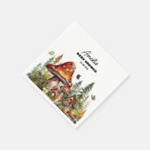 カスタムの木お洒落根の赤ちゃんシャワー スタンダードカクテルナプキン (角)