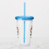 カスタムの未来SLP音声病理医Leopard Print アクリルタンブラー (右)