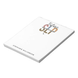 カスタムの未来SLP音声病理医Leopard Print ノートパッド