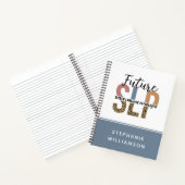 カスタムの未来SLP音声病理医Leopard Print ノートブック (内部)