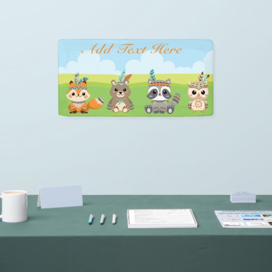 カスタムの森林の動物 横断幕 (トレードショー)