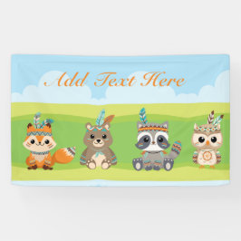 カスタムの森林の動物 横断幕