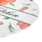 カスタムの植物切り取りボード – 彼女のためのギフト カッティングボード (角)