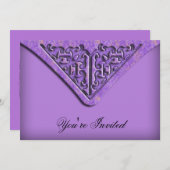 カスタムの正月パーティの招待状 招待状 (正面/裏面)