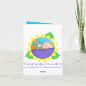 カスタムの母の日の挨拶状 カード (裏面)