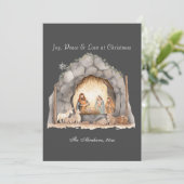 カスタムの水の色ヴィンテージクリスマス出生シーン (スタンド正面)