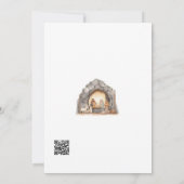 カスタムの水の色ヴィンテージクリスマス出生シーン (裏面)