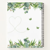 カスタムの水の色葉の、キッチン ノートブック (裏面)