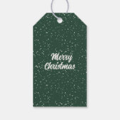 カスタムの水彩冬離れのクリスマス ギフトタグ (裏面)