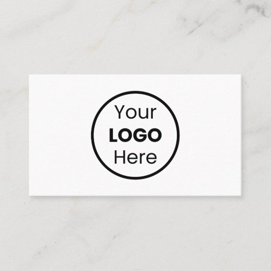 カスタムの洗練された白黒ロミニマルゴ 名刺 (正面)