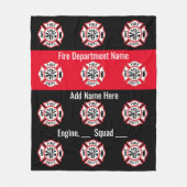 カスタムの消防士の贈り物 フリースブランケット (正面)