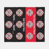 カスタムの消防士の贈り物 フリースブランケット (正面(横))