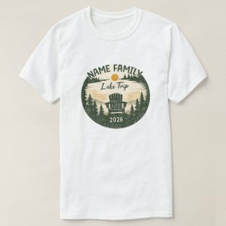 カスタムの湖の別荘ファミリーシャツ Tシャツ