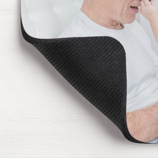 カスタムの父の日の写真おじい最高のちゃん マウスパッド (コーナー)