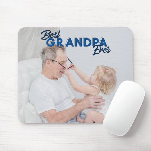 カスタムの父の日の写真おじい最高のちゃん マウスパッド (マウス)