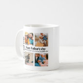 カスタムの父の日4写真コラージュ最高のパパ コーヒーマグカップ (正面左)