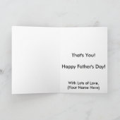 カスタムの父の日/パパ誕生日のグリーティングカード カード (内部)