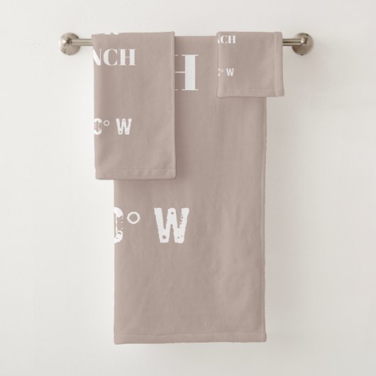 カスタムの牧場の座標 バスタオルセット (インサイチュ)