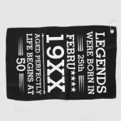 カスタムの生まれ伝説は年月 ゴルフタオル (横)