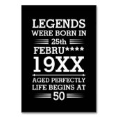 カスタムの生まれ伝説は年月 テーブルナンバー (裏面)