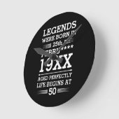 カスタムの生まれ伝説は年月 ラウンド壁時計 (傾斜)