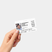 カスタムの病院ID （ロゴ付き） バッジ (Handheld)