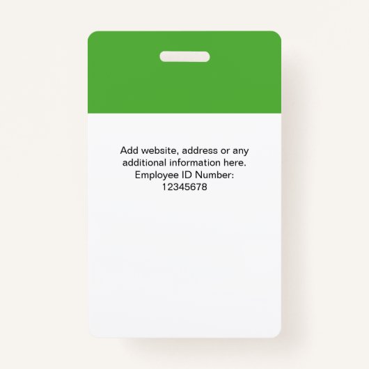 カスタムの社員名ロゴの予防接種QrCode バッジ (裏面)