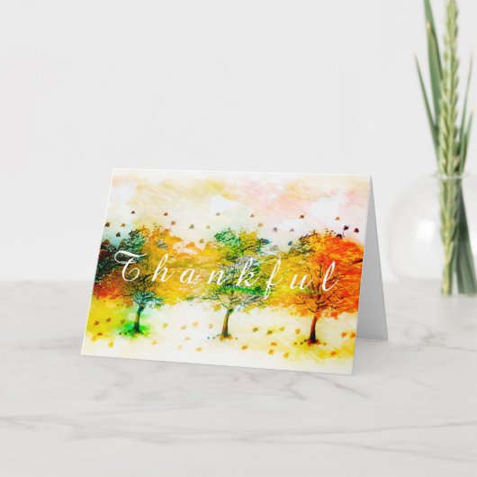 カスタムの秋の木 カード (正面)