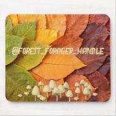 カスタムの秋の森葉の口 マウスパッド (正面)