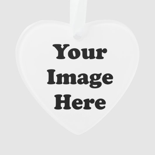 カスタムの空白のなテンプレートのハートのアクリルの木のオーナメント オーナメント (裏面)