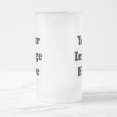 カスタムの空白のなテンプレートの曇らされたガラスのTankard フロストグラスビールジョッキ (中央)