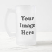 カスタムの空白のなテンプレートの曇らされたガラスのTankard フロストグラスビールジョッキ (左)