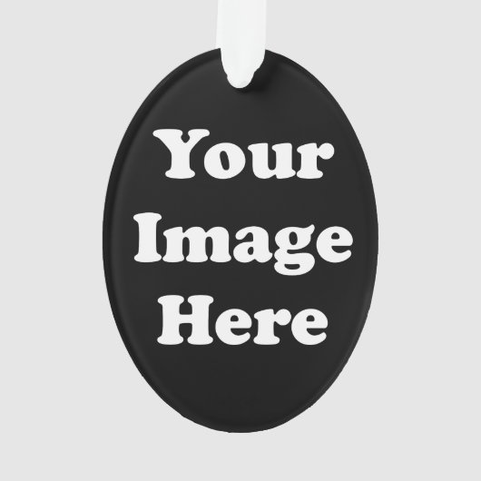 カスタムの空白のなテンプレートの楕円形のアクリルの木のオーナメント オーナメント (裏面)