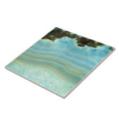 カスタムの空白のな水の青い瑪瑙の水晶パターン タイル (側面)