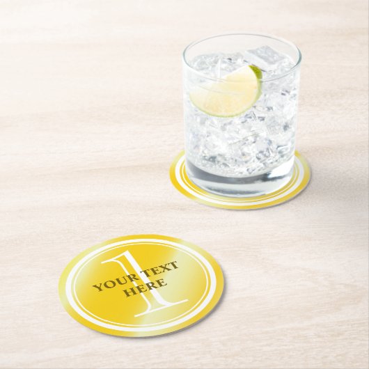 カスタムの第1入賞した金メダルの飲み物用コースター ラウンドペーパーコースター (インサイチュ)