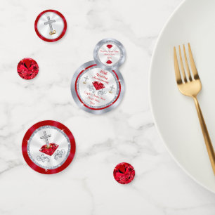 カスタムの第40結婚記念日のテーブルの装飾 コンフェッティ