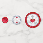 カスタムの第40結婚記念日のテーブルの装飾 コンフェッティ (裏面)