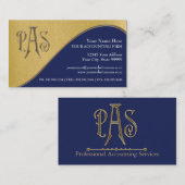 カスタムの米国公認会計士の事業税 名刺 (正面/裏面)