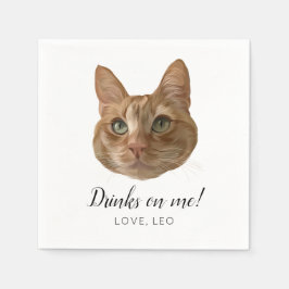 カスタムの結婚カクテルナプキンスが飲める スタンダードカクテルナプキン