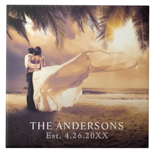 カスタムの結婚写真 タイル (正面)