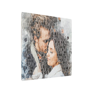 カスタムの絵。水彩写真(Words Art)。 メタルプリント