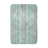 カスタムの緯度と経度の海岸デコール バスマット (正面縦)