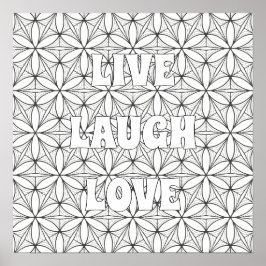 カスタムの聖体幾何学アダルトカラーリングポスター ポスター