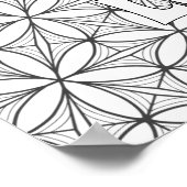 カスタムの聖体幾何学アダルトカラーリングポスター ポスター (角)