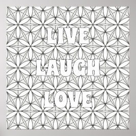 カスタムの聖体幾何学アダルトカラーリングポスター ポスター